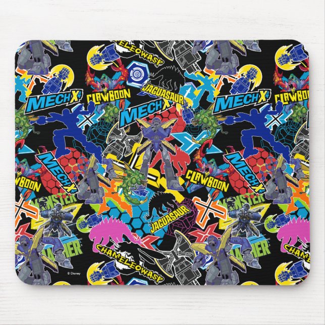 MECH-X4 Character Pattern Mouse Pad (Front)