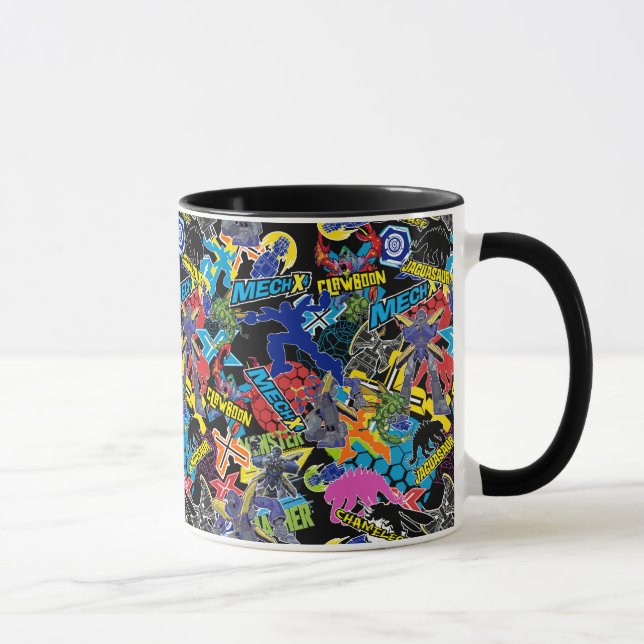 MECH-X4 Character Pattern Mug (Right)