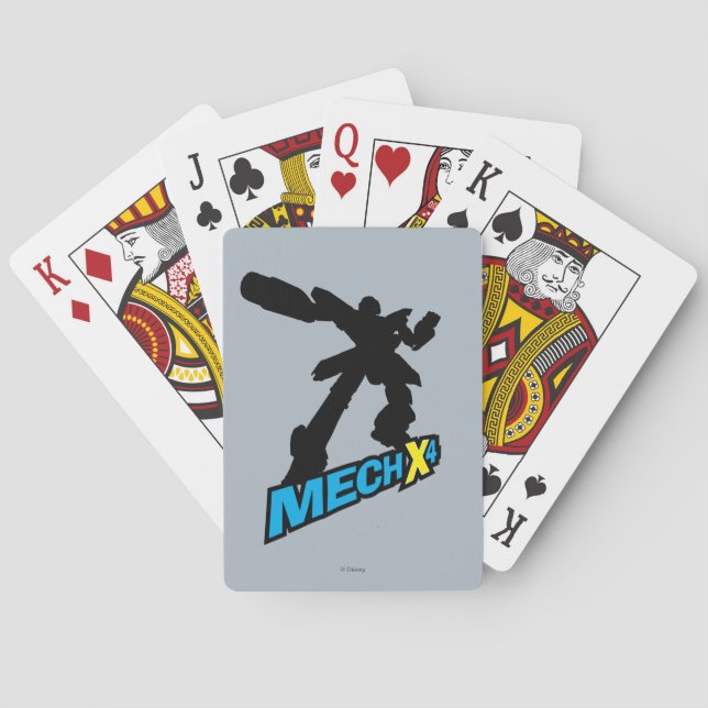 Mech X4 Silhouette Playing Cards (Back)