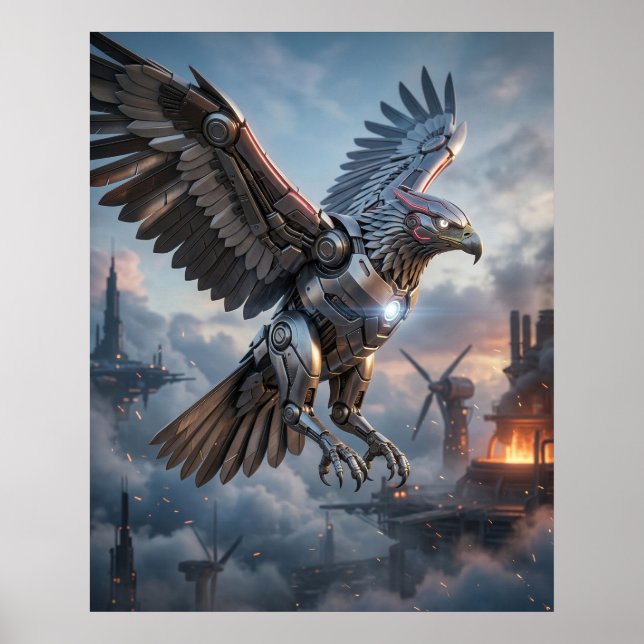 Mecha Eagle Forge Poster (Front)