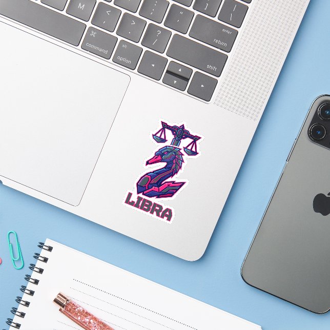 Mecha SciFi Cyber Libra Zodiac Gaming Armour (Laptop w/ iPhone)