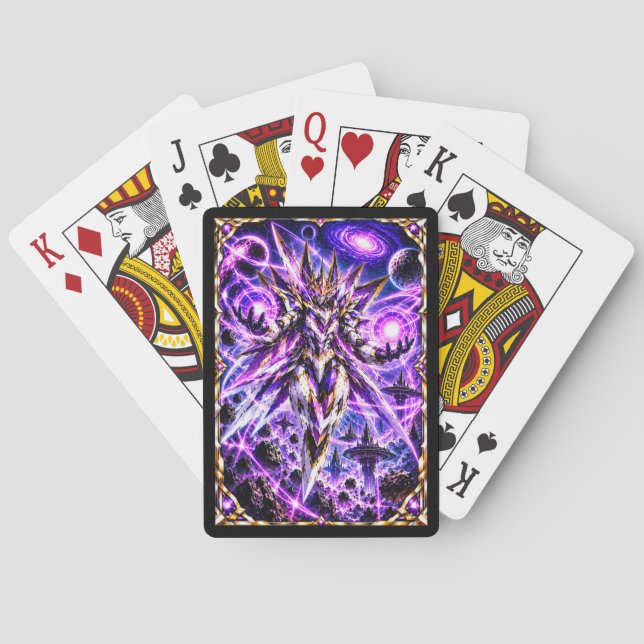 Mecha Warrior: Cosmic Phantom Playing Cards (Back)