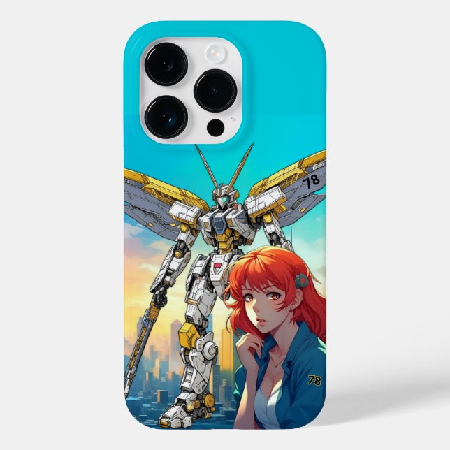 MECHA WARRIOR - KAORI'S ANGEL SUITE MK78  Case-Mate iPhone CASE (Back)