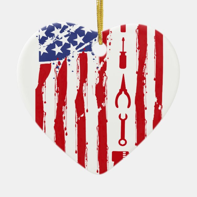 Mechanic - Auto Mechanic car maintenance trade Ceramic Ornament (Front)