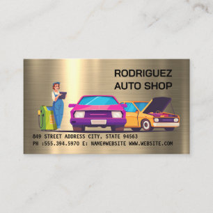Mechanic Auto Repair Shop Business Card