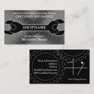Mechanic/Auto Shop Business Card
