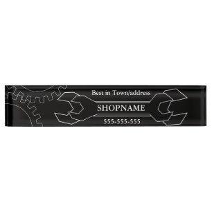 Mechanic/Auto Shop Nameplate