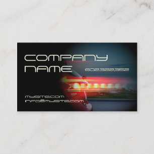 Mechanic Automotive Speed Fast Modern Lights Business Card