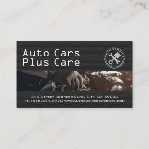 Mechanic Car Care   Performance Shop Business Card