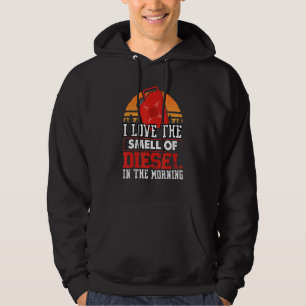 Mechanic Car Fixing I Love The Smell Of Diesel Aut Hoodie