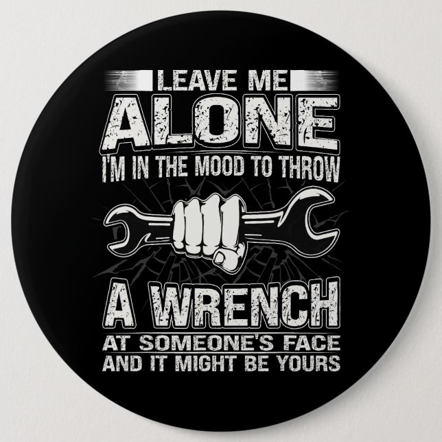 Mechanic Car Guy Car Garage 20 6 Inch Round Button (Front)