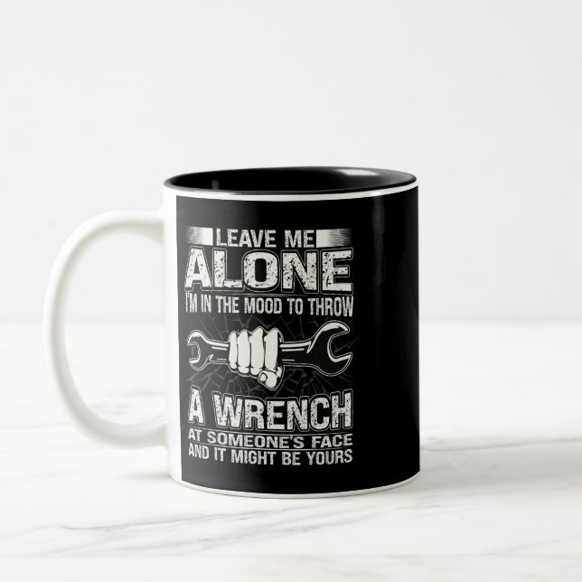 Mechanic Car Guy Car Garage 20 Two-Tone Coffee Mug (Left)
