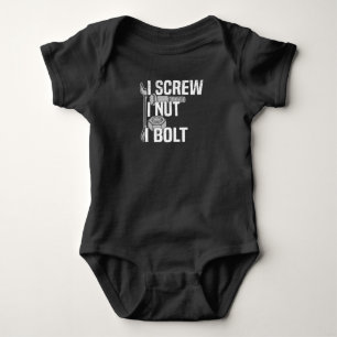Mechanic Car Mechanic Screwdriver Car Saying Baby Bodysuit