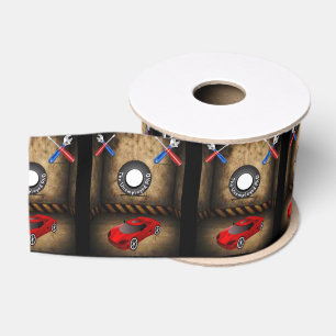 mechanic car ribbon grosgrain ribbon