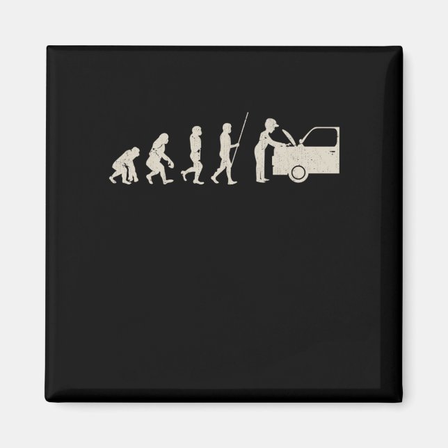 Mechanic Car Tuner Evolution Funny Mechanics Magnet (Front)