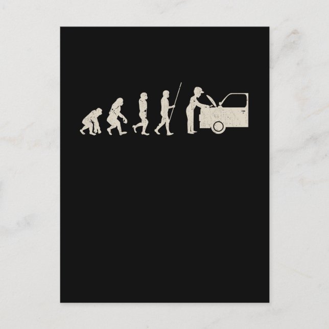 Mechanic Car Tuner Evolution Funny Mechanics Postcard (Front)