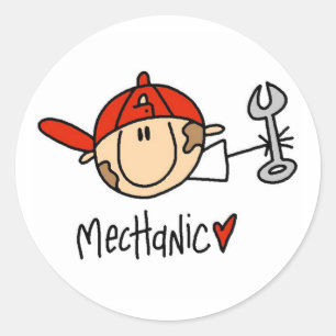 Mechanic Classic Round Sticker