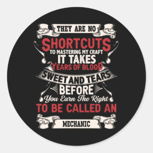Mechanic Classic Round Sticker