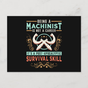 Mechanic CNC Machinist Machinist Machine Gift Idea Postcard