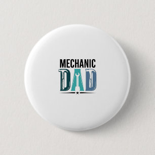 Mechanic Dad Vintage Tool Typography Design_1 2 Inch Round Button