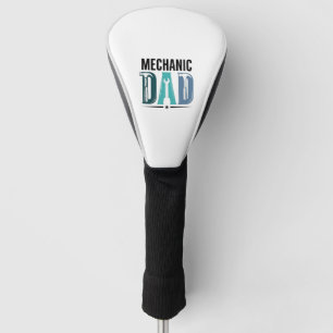 Mechanic Dad Vintage Tool Typography Design_1 Golf Head Cover