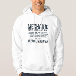 Mechanic Definition Funny Noun Meaning Vintage Gif Hoodie
