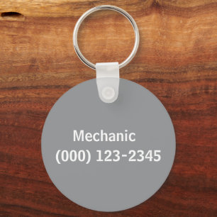 mechanic  editable keychain