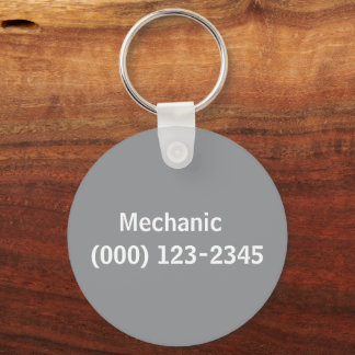 mechanic  editable keychain