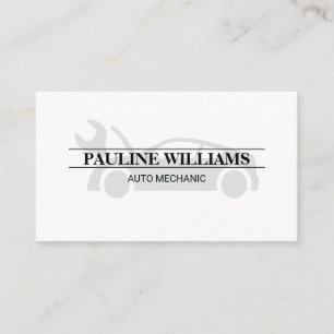 Mechanic   Engineer   Auto Fix Logo Business Card