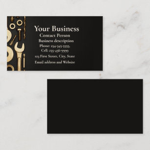 Mechanic, Engineer, Fix-it Handyman Business Card