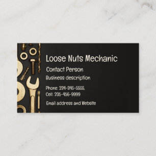 Mechanic, Engineer, Fix-it Handyman Business Card