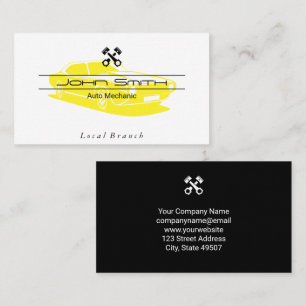 Mechanic   Engineer   Pistons Business Card
