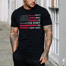  Mechanic Engineer Shirt, I fix Stuff Vintage