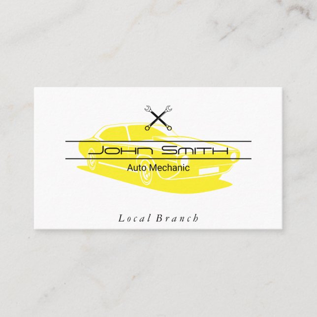 Mechanic | Engineer | Wrenches Business Card (Front)