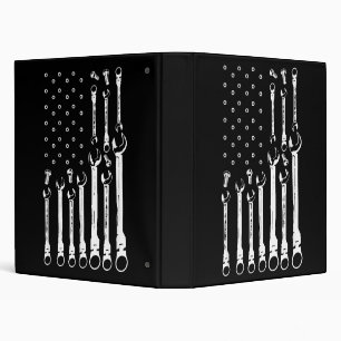 Mechanic Flag American Patriotic Flag Car Mechanic Binder