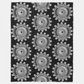 Mechanic Gear Fleece Blanket