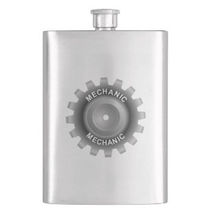 Mechanic Gear Hip Flask
