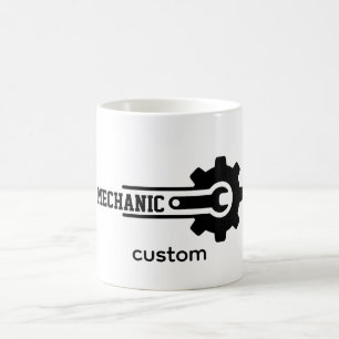 Mechanic Gear Logo – Automotive & Workshop Design Magic Mug