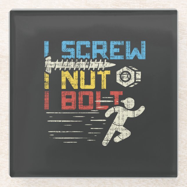 Mechanic Glass Coaster (Front)