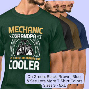 Mechanic Grandpa Cooler with Tools T-Shirt