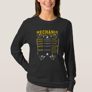 Mechanic Hourly Rate Humerus Distressed Labour T-Shirt