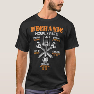 Mechanic Hourly Rate Labor Rates Vintage Labor Day T-Shirt