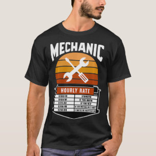 Mechanic Hourly Rate Labour Rate T-Shirt