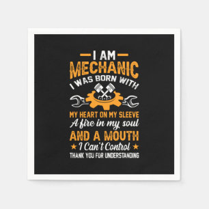 Mechanic I Am Mechanic Napkin
