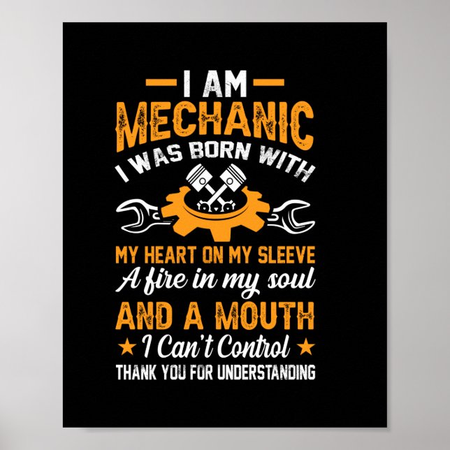 Mechanic I Am Mechanic Poster (Front)