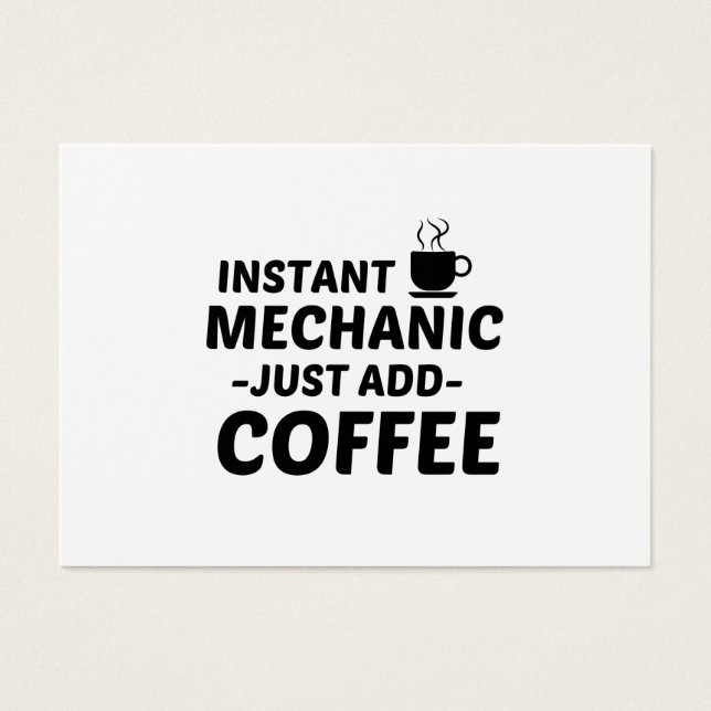 MECHANIC INSTANT JUST ADD COFFEE (Front)