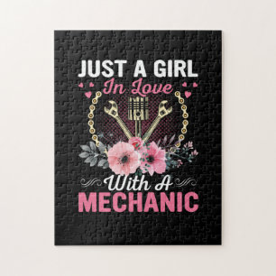 Mechanic Just A Girl In Love With A Mechanic Jigsaw Puzzle