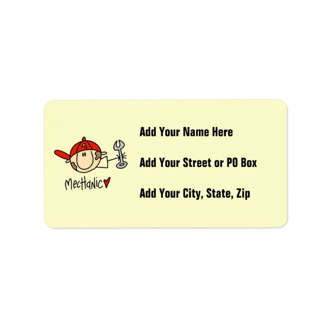 Mechanic Label (Front)