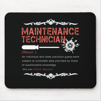 Mechanic Lovers |Maintenance Technician Definition Mouse Pad