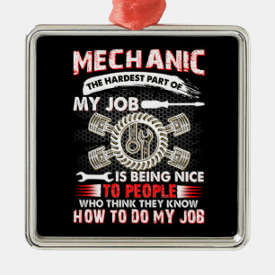 Mechanic Lovers   Mechanic The Hardest Metal Ornament